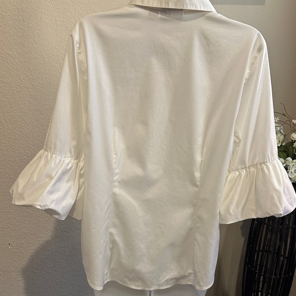 Chico's Classic White Button Down Shirt size 1 - Picture 7 of 10